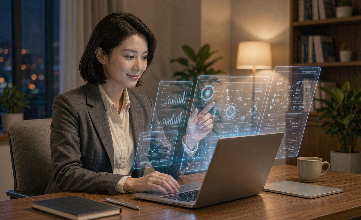 企业人员与 AI 智能助手协同办公